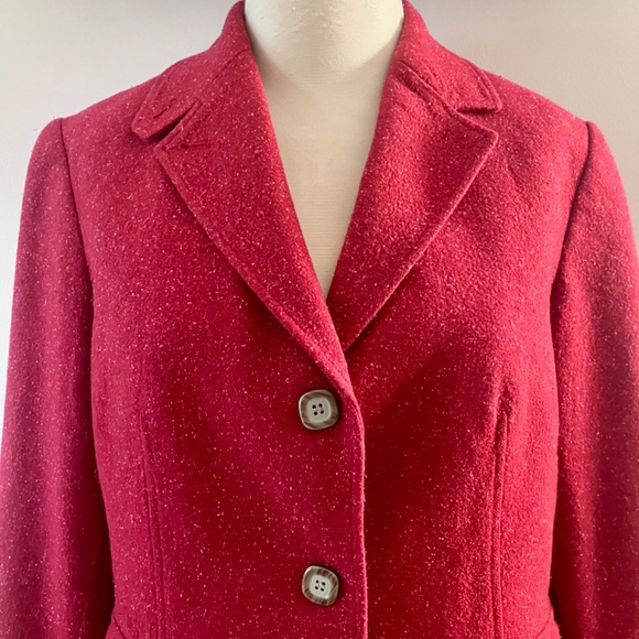 Vintage L.L. Bean Red Tweed Blazer – Size Medium - Picture 3 of 10